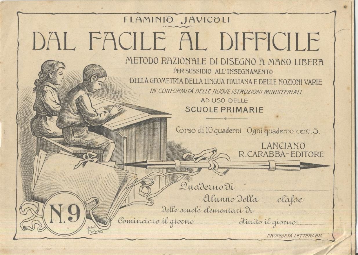 DAL FACILE AL DIFFICILE di Flaminio Javicoli libro antico scolastico …