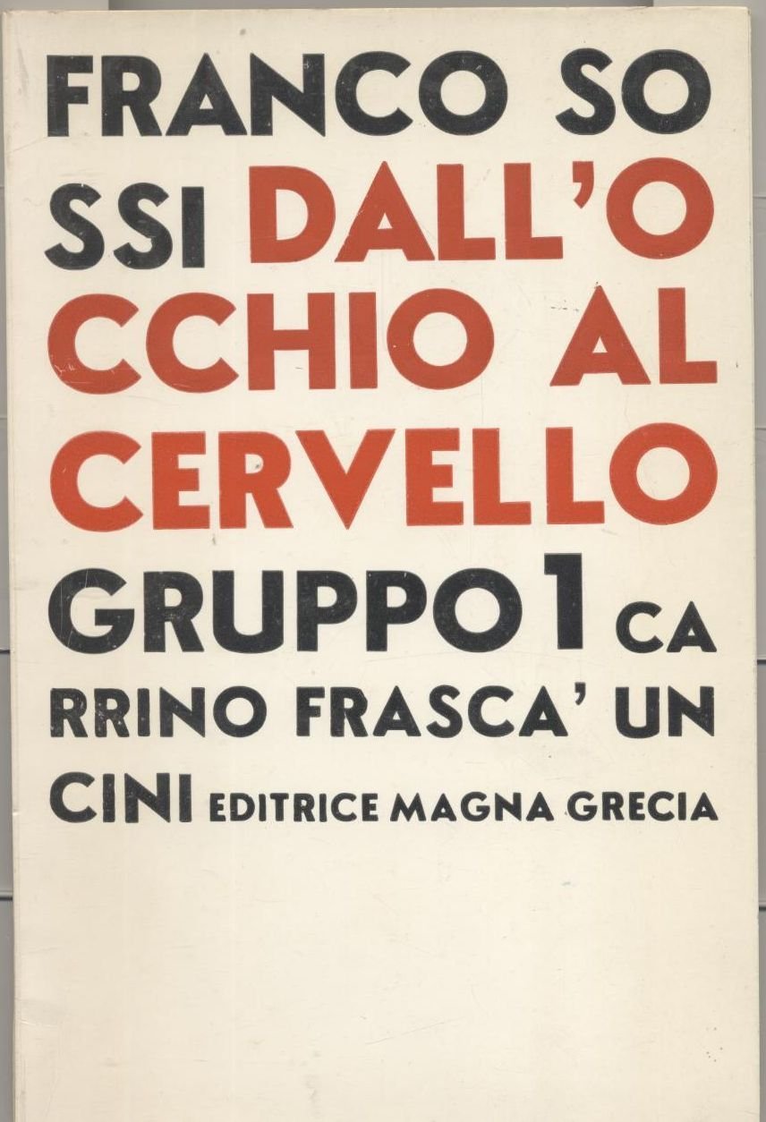 DALL'OCCHIO AL CERVELLO di Franco Sossi GRUPPO 1 Carrino Frascà …