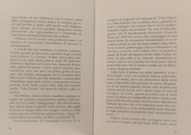 DAMASO BIANCHI e VITO STIFANO DUE PITTORI NELL'INCANTO SELVA L'Abbate …