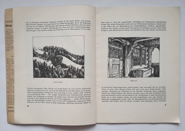 DAS OBER EMMENTAL di Karl Uetz 1955 Paul Haupt Bern …