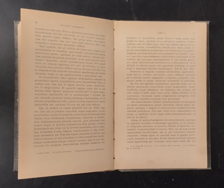 DE DOCTA IGNORANTIA di Nicolai Cusani 1913 Laterza Libro Cusano …
