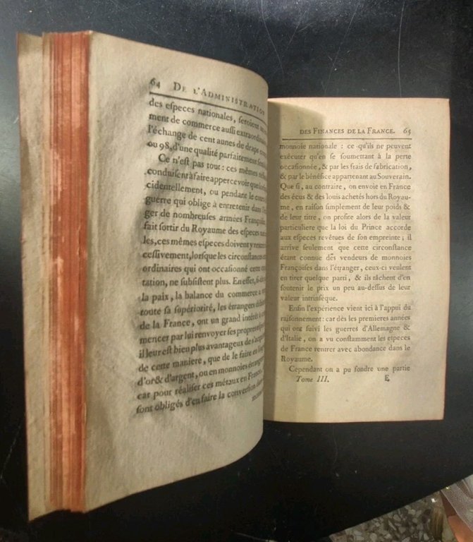 DE L'ADMINISTRATION DES FINANCES DE LA FRANCE PAR M. NECKER. …