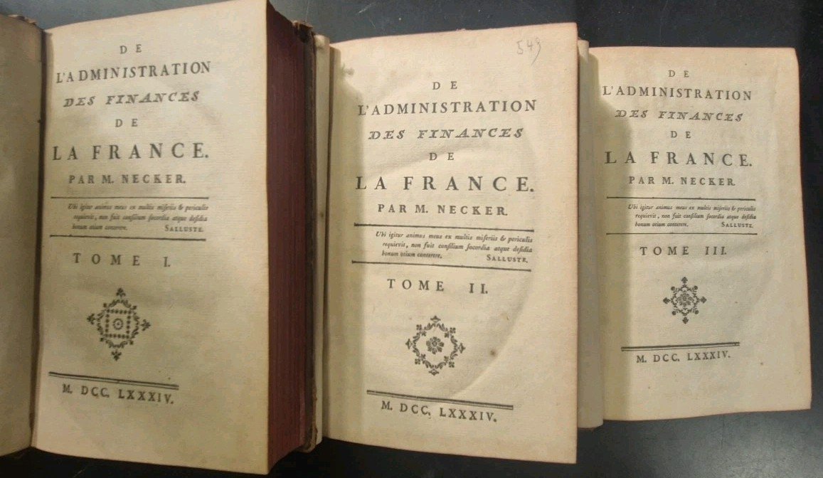 DE L'ADMINISTRATION DES FINANCES DE LA FRANCE PAR M. NECKER. …