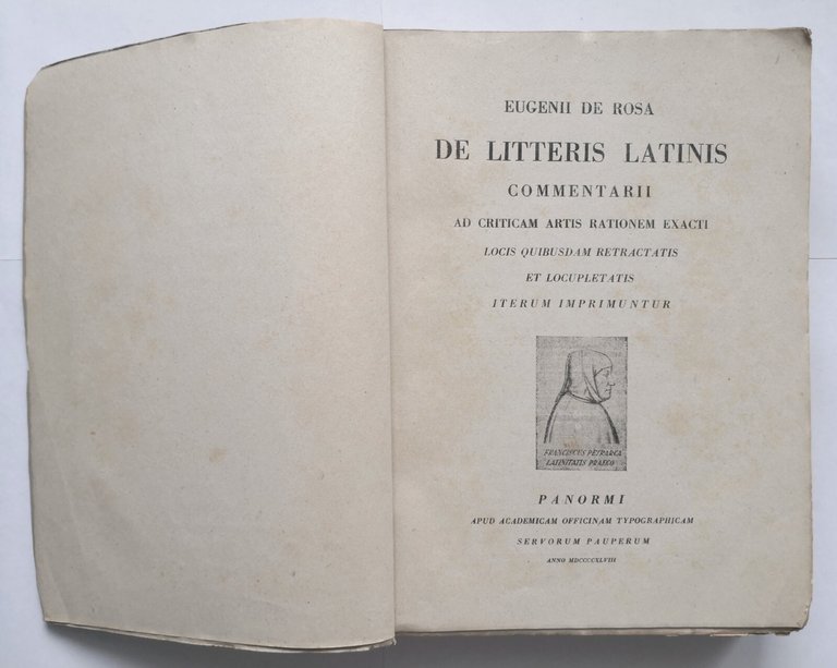 DE LITTERIS LATINIS COMMENTARII ad criticam artis di Eugenio De …