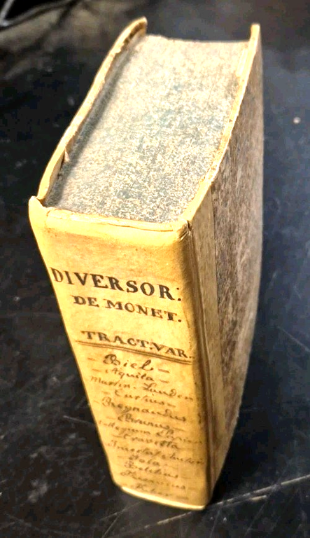 DE MONETARIUM AUGMENTO VARIATIONE ET DIMINUTIONE Gaspari Antonii Thesauri 1609