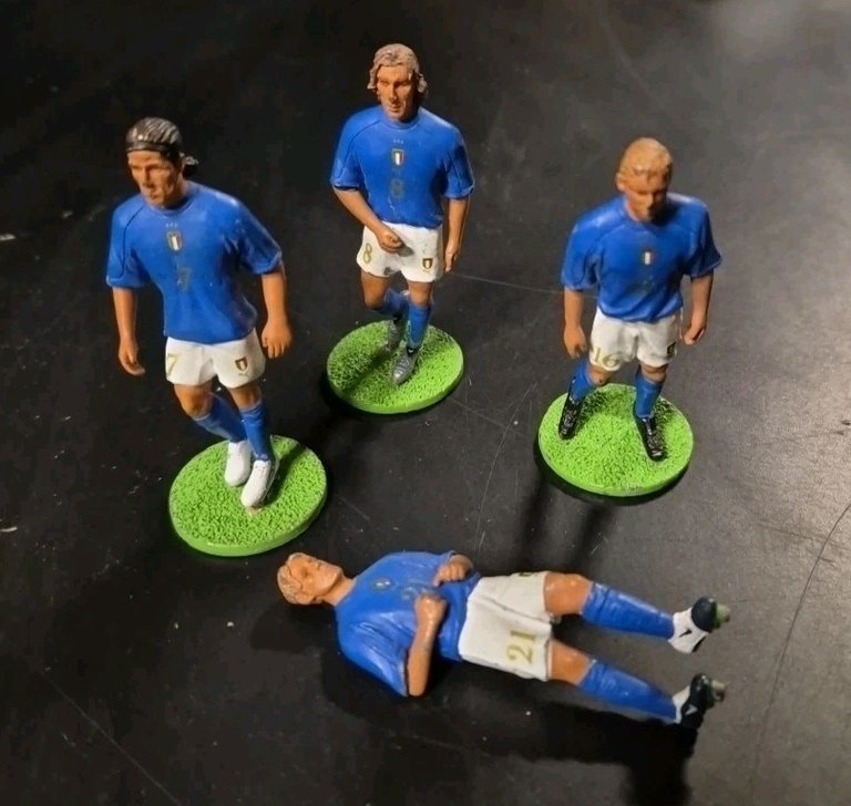 DE ROSSI PIRLO CAMORANESI GILARDINO Statuine piombo Italia 2006 Nazionale