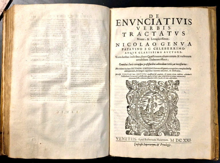 DE SCRIPTURA PRIVATA + DE ENUNCIATIVIS VERBIS Tractatus di NICOLAO …