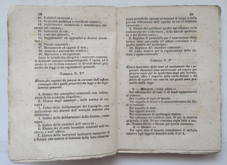 DECRETI E REGOLAMENTI DELLE SEI LEGGI DI UNIFICAZIONE AMMINISTRATIVA 1873 …