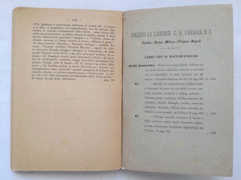 DEI FONDAMENTI SCIENTIFICI ARTE LETTERARIA E STORIA LETTERE ITALIANE 1891 …