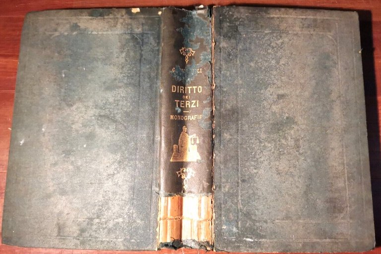 DEL DIRITTO DEI TERZI di Giuseppe Mirabelli 1889 UTET codice …