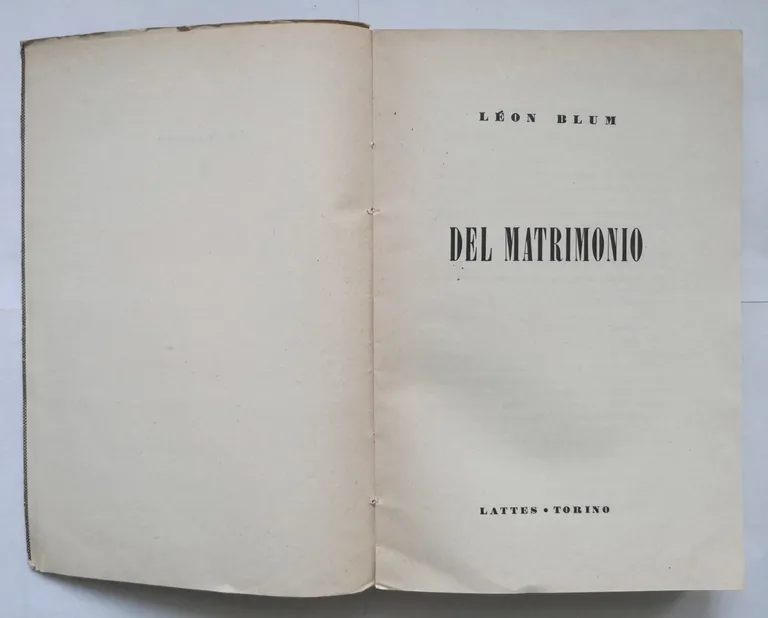 DEL MATRIMONIO di Leon Blum 1947 Lattes | Immagine Gallery 2