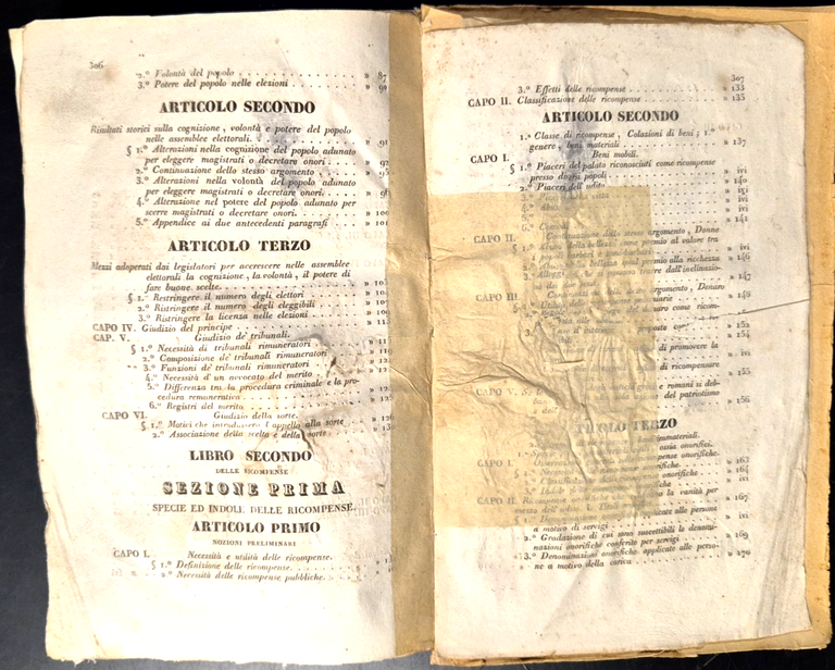 DEL MERITO E DELLE RICOMPENSE trattato Di Melchiorre Gioia VOLUME …