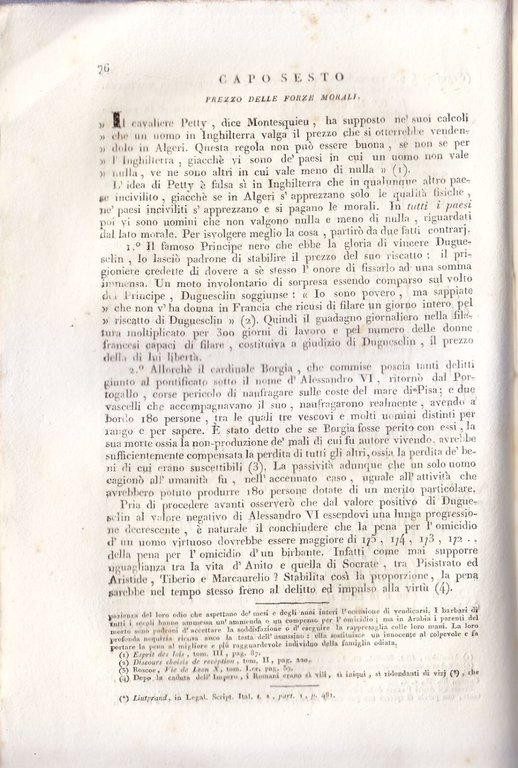 DEL MERITO E DELLE RICOMPENSE Volume I di Melchiorre Gioia …