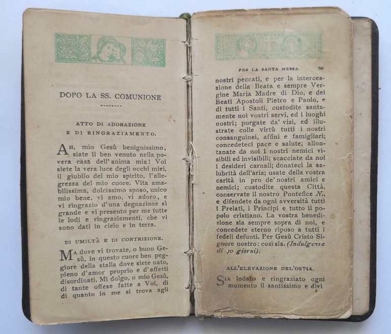 DELIZIE DEL CRISTIANO 1904 Confalonieri e Ranza libro di preghiere …