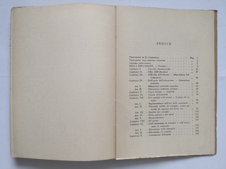 DELLA EDUCAZIONE di Raffaello Lambruschini 1923 Vallecchi Libro la nostra …