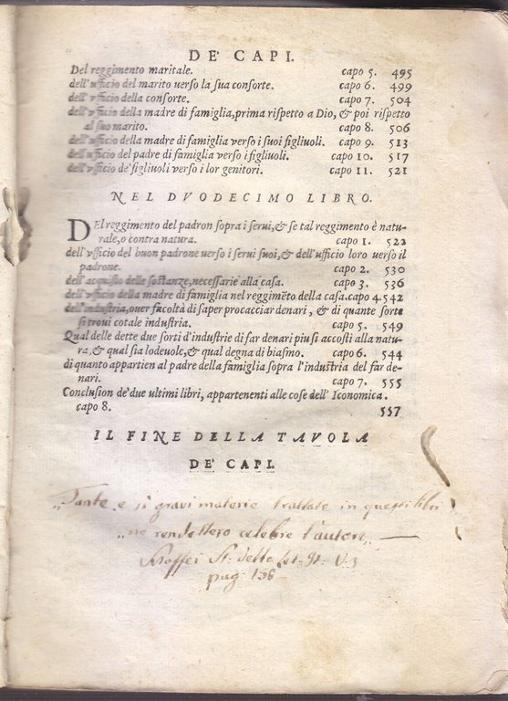 DELLA INSTITUTION MORALE di Alessandro Piccolomini 1594 Ugolino Libro Antico