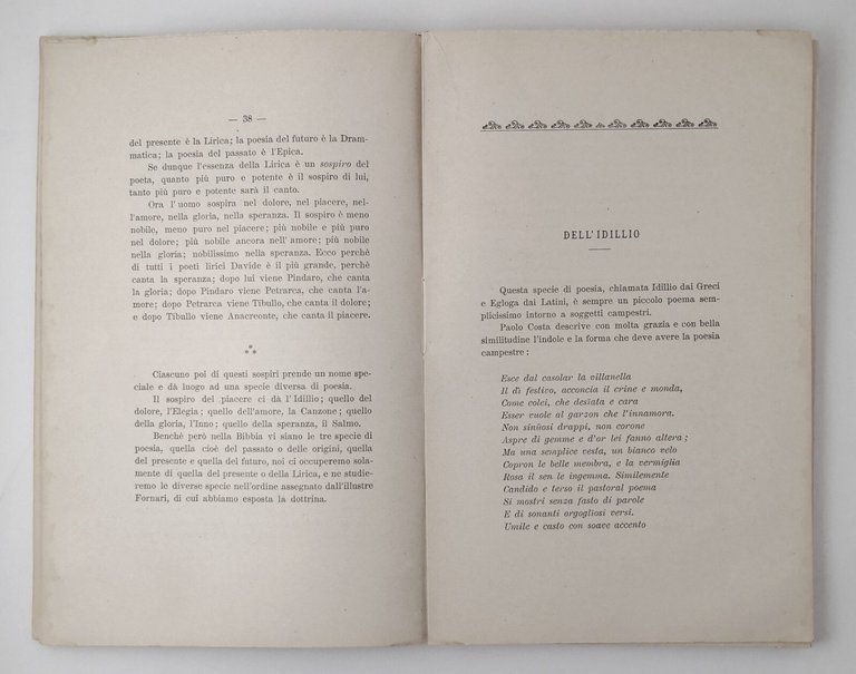 DELLA POESIA BIBLICA di Nicola Fano 1906 Nicola Garofalo Bitonto …