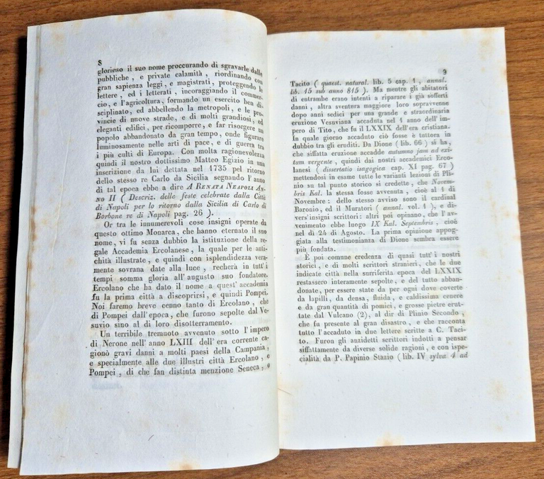 DELLA REGALE ACCADEMIA ERCOLANESE DALLA FONDAZIONE SINORA di Gastaldi 1840 …