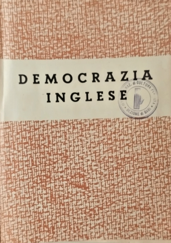 DEMOCRAZIA INGLESE 1940 Libro fascismo