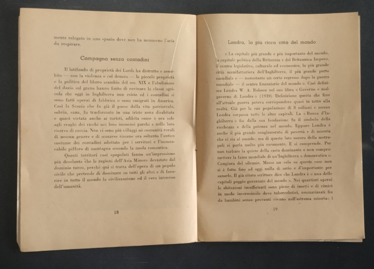 DEMOCRAZIA INGLESE 1940 Libro fascismo