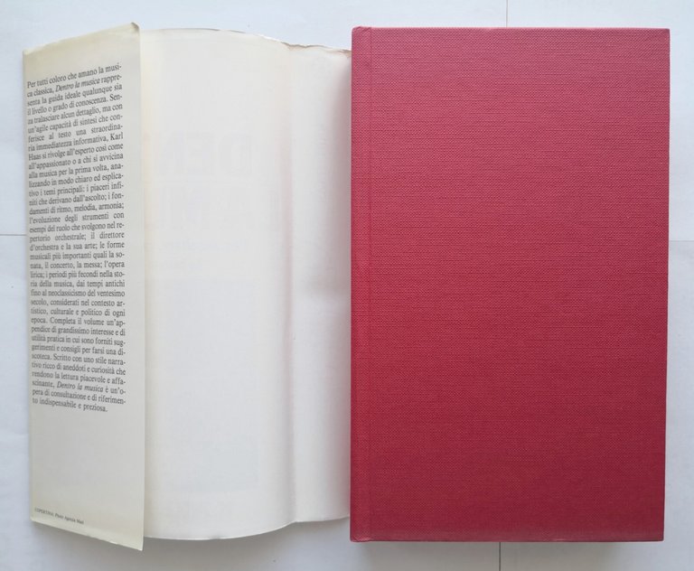 DENTRO LA MUSICA di Karl Haas 1987 Frassinelli libro per …