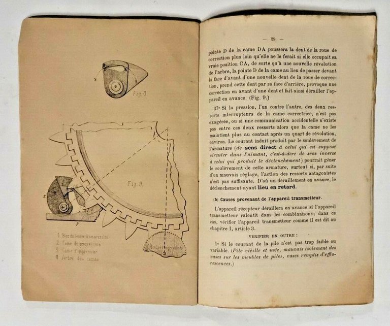 DERANGEMENTES DE L'APPAREIL HUGHES AUTOMATIQUE. GUIDE PRATIQUE di Farjou 1886