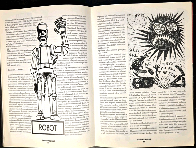 DERIVE APPRODI numero ZERO Luglio 1992 Rivista Negri Berardi Bifo …