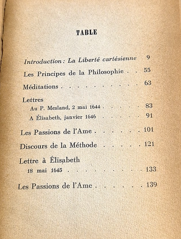 DESCARTES di JEAN Paul Sartre 1946 Traits Libro les classiques … | Immagine Gallery 5