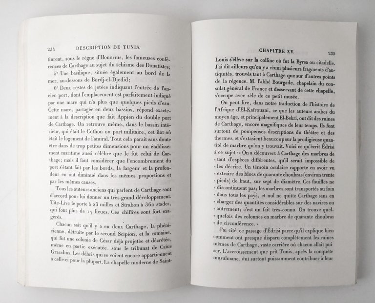 DESCRIPTION DE LA REGENCE DE TUNIS di Pellissier 1980 Bouslama …