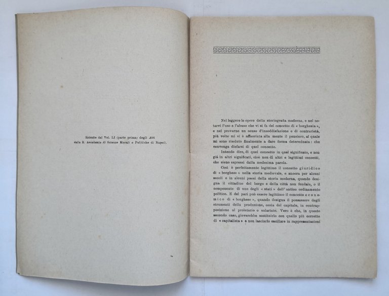 DI UN EQUIVOCO CONCETTO STORICO LA BORGHESIA Benedetto Croce 1927 …