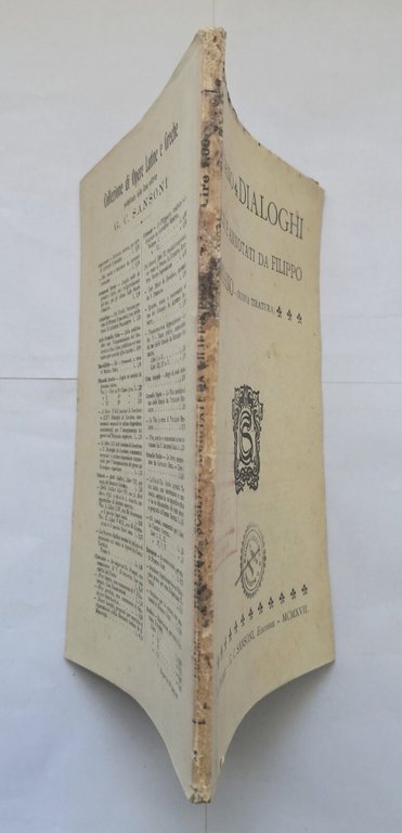 DIALOGHI di Luciano scelti da Filippo Persiano 1917 Sansoni testo …