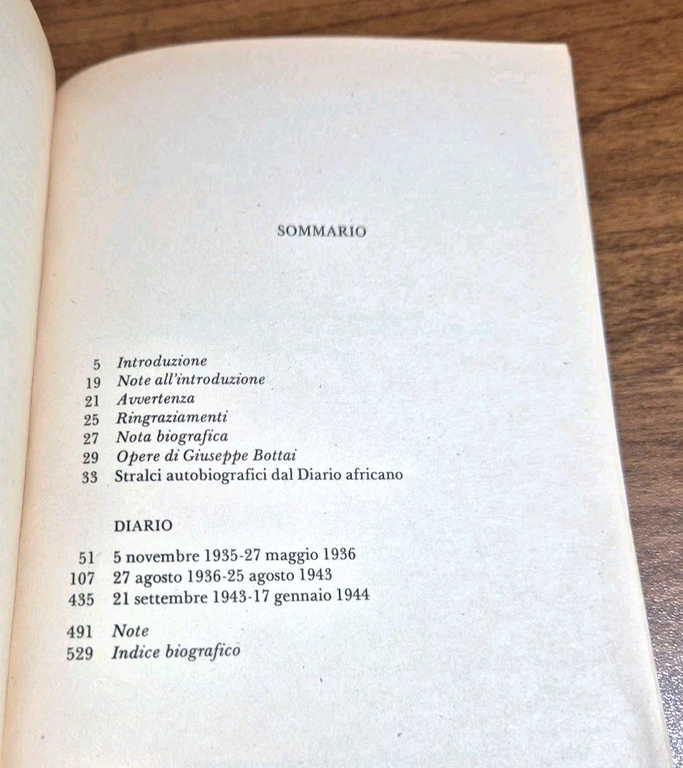 DIARIO 1935 1944 di Giuseppe Bottai 1989 BUR Rizzoli Libro …