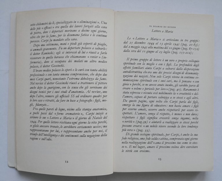 DIARIO DI GUSEN di Aldo Carpi 1973 Garzanti Libro romanzo