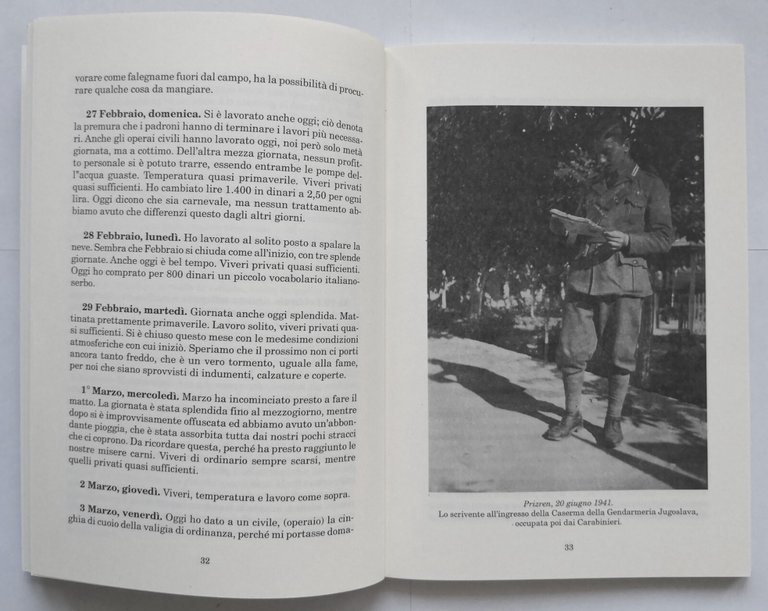 DIARIO DI PRIGIONIA Giuseppe Lomuscio 2005 Bastogi autografo Libro II …
