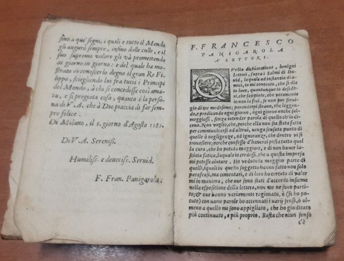 DICHIARATIONE DEI SALMI DI DAVID fatta Francesco Panigarola 1602 Venezia …