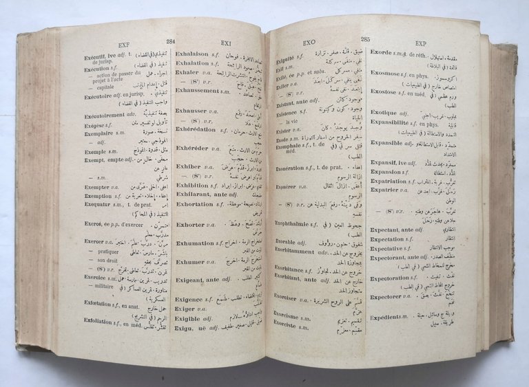 DICTIONNAIRE FRANCAIS ARABE di Joseph Habeiche 1896 Lagoudakis Libro antico