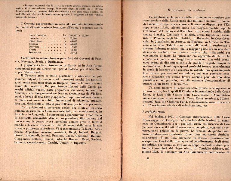 DIECI ANNI DI COOPERAZIONE INTERNAZIONALE 1930 Società delle nazioni Libro