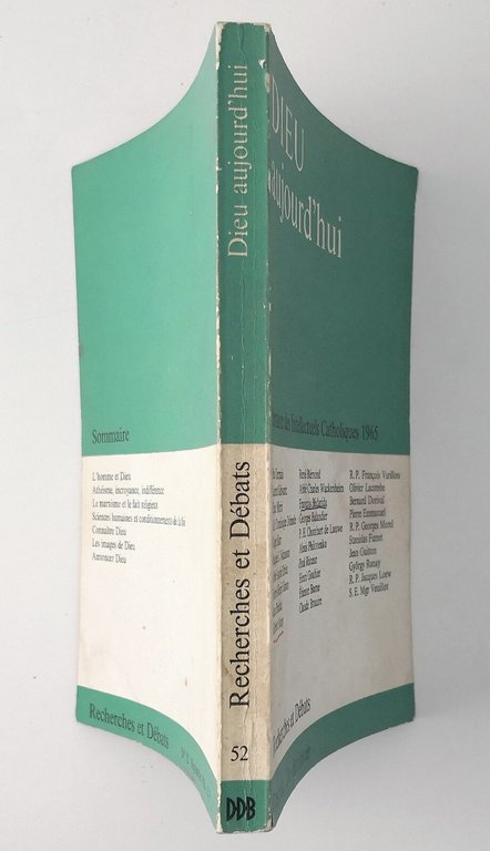 DIEU AUJOURD'HUI 1965 Descleè De Brouwer semaine des intellectuels catholiques