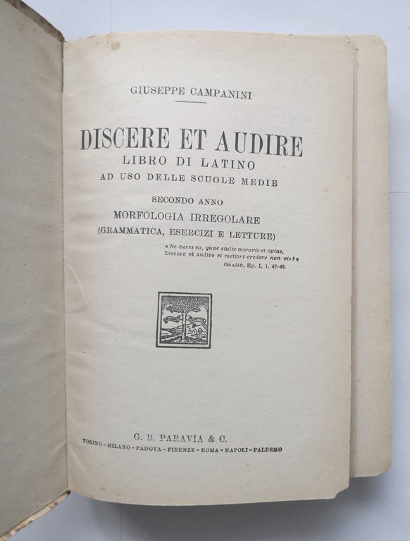 DISCERE ET AUDIRE LIBRO DI LATINO II anno morfologia irregolare …