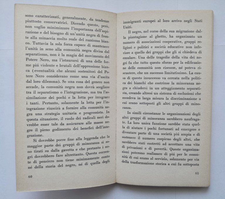DISCUTIAMO SUL BLACK POWER di Martin Duberman 1968 De Donato …