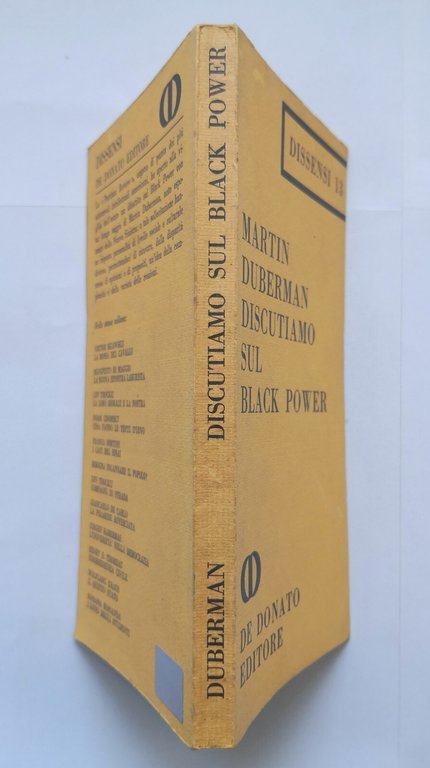 DISCUTIAMO SUL BLACK POWER di Martin Duberman 1968 De Donato …