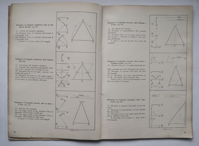 DISEGNO DI MACCHINE E GEOMETRICO di Vannelli 2 volumi 1942 …