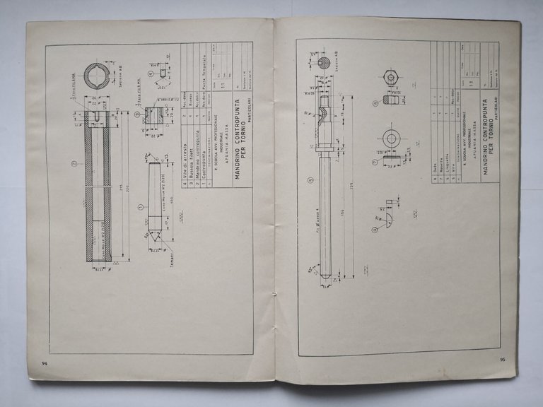 DISEGNO DI MACCHINE E GEOMETRICO di Vannelli 2 volumi 1942 …