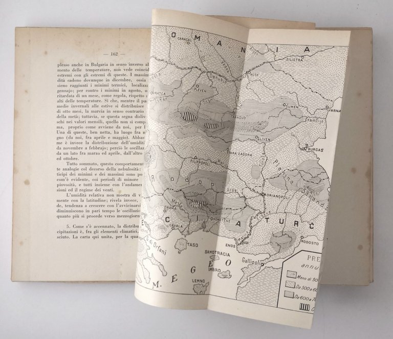 DISEGNO GEOGRAFICO DELLA BULGARIA di Giuseppe Caraci 1933 IPEO Libro …