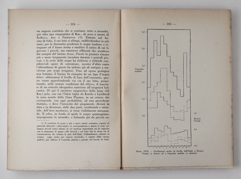 DISEGNO GEOGRAFICO DELLA BULGARIA di Giuseppe Caraci 1933 IPEO Libro …