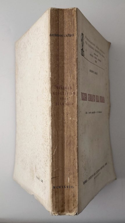 DISEGNO GEOGRAFICO DELLA BULGARIA di Giuseppe Caraci 1933 IPEO Libro …