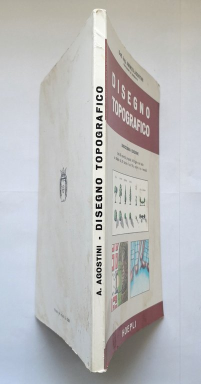 DISEGNO TOPOGRAFICO di Aminto Agostini 1967 Hoepli libro manuale con …