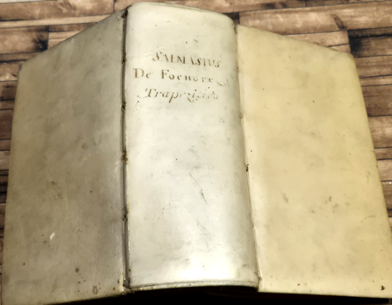 DISSERTATIO DE FOENORE TRAPEZITICO di Claudio Salmasio 1640 Officina Maire …