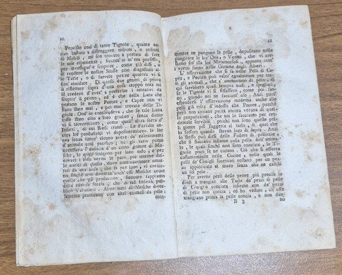 DISSERTAZIONE AL REMEDIO PER LIBERARSI DALLE CIMICI TARLE di Reaumur …