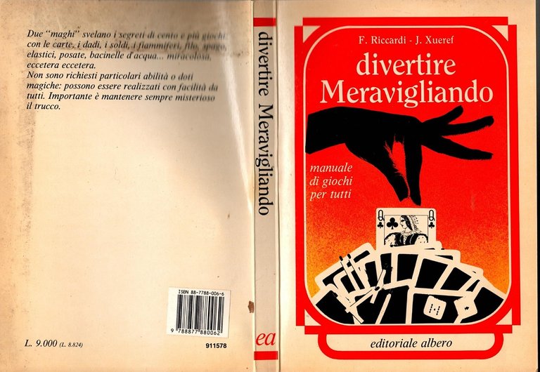 DIVERTIRE MERAVIGLIANDO di F Riccardi J Xuref 1986 Albero Libro …
